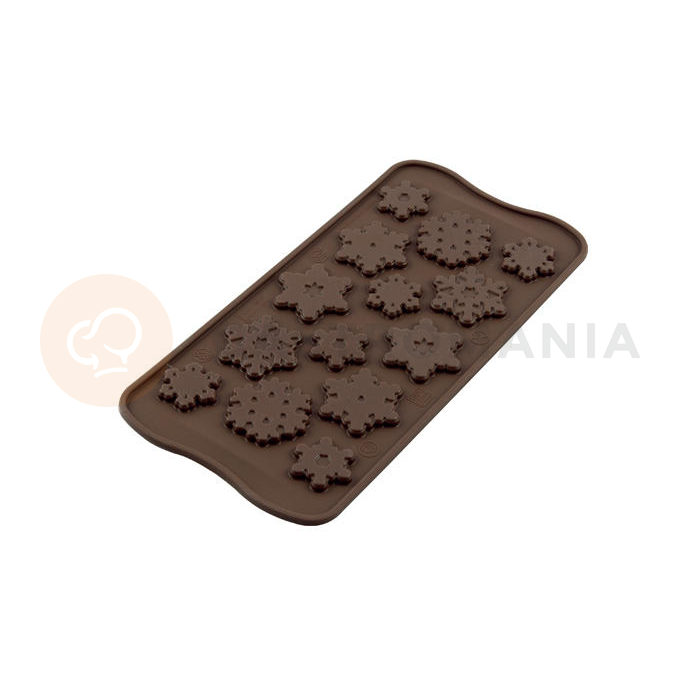 Forma do pralin i czekoladek - płatki śniegu, 25-35 mm, 29 ml - SCG40 Choco Frozen | SILIKOMART, EasyChoc
