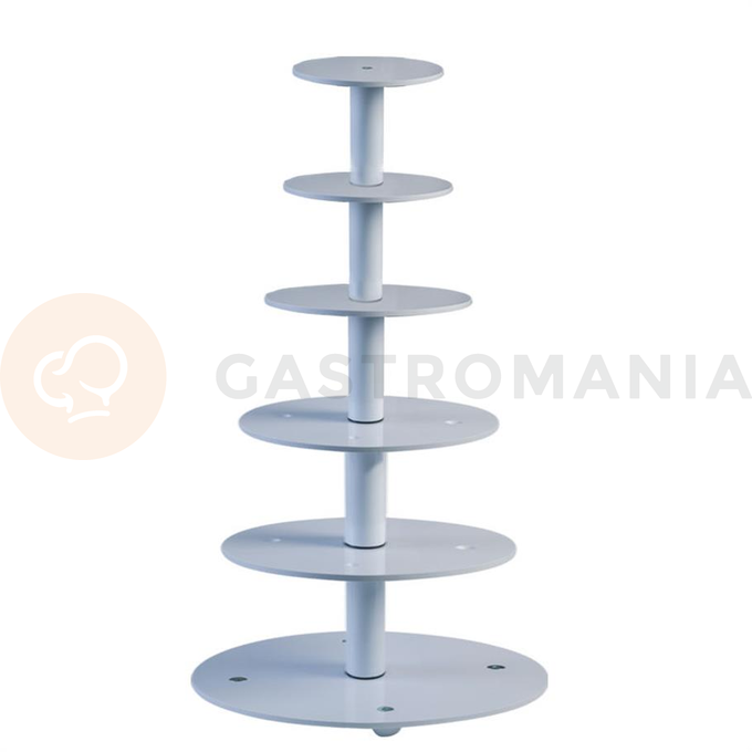 Plastikowy stojak na tort - 6 poziomów 16 - 20 - 26 - 32 - 40 - 45 cm - 80-2006 | MARTELLATO, PLASTIC DUMMIES