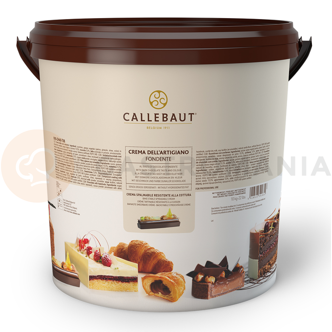 Krem do zapiekania o smaku i kolorze ciemnej czekolady Fondente, 10 kg wiaderko | CALLEBAUT, N16-OH40-T06