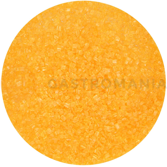 Cukier barwiony - kryształy, posypka 80 g, pomarańczowy | FUNCAKES, F52130