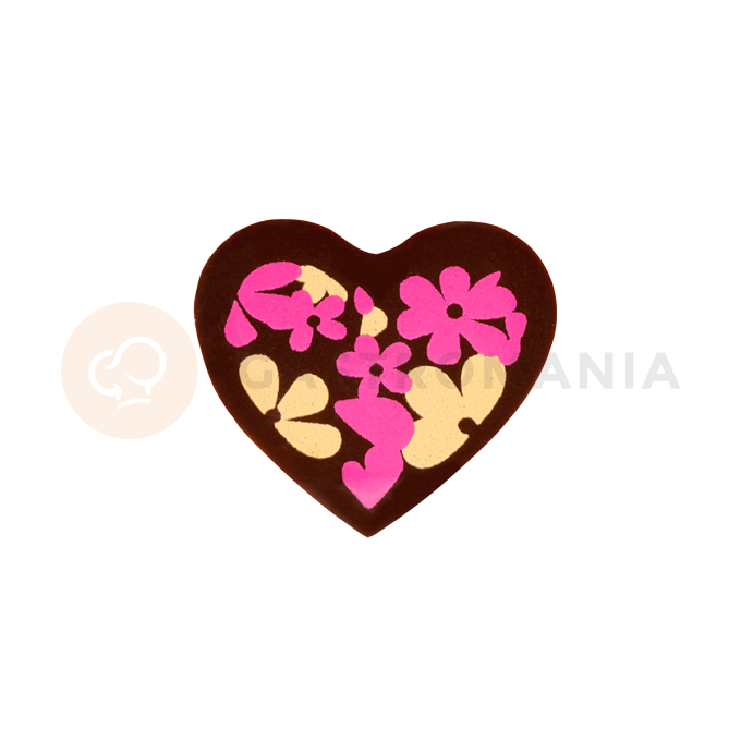 Dekoracja z czekolady, serce 22x25 mm - 308 szt. | MONA LISA, CHD-PS-20330E0-999