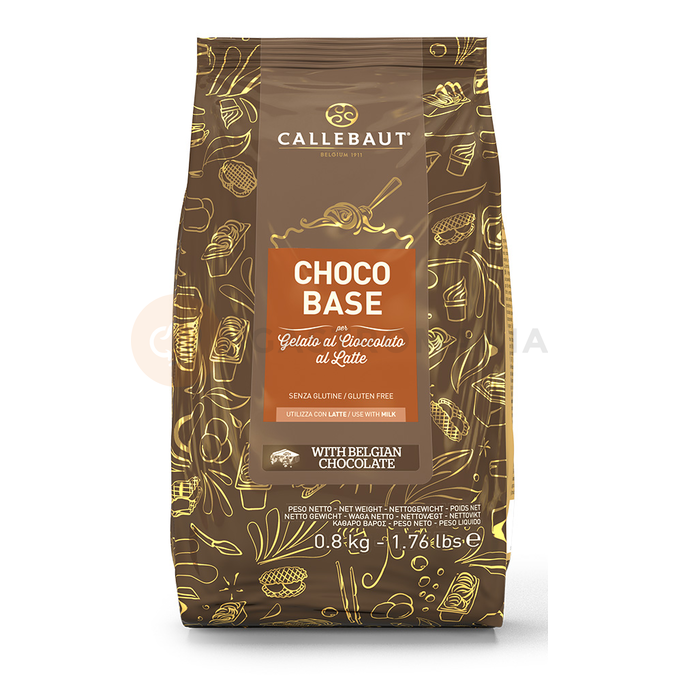 Baza do lodów z prawdziwą mleczną czekoladą Choco Base, 0,8 kg torba | CALLEBAUT, MXM-ICE25-V99