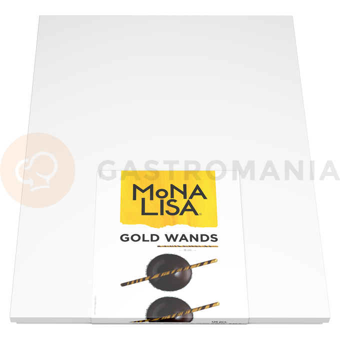 Dekoracja z czekolady, różdżka złota 160 mm - 126 szt. | MONA LISA, CHD-ST-18970E0-999