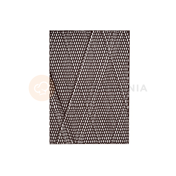 Dekoracja z czekolady, kratka format A4 250x360 mm - 11 szt. | MONA LISA, CHD-GD-19838E0-999