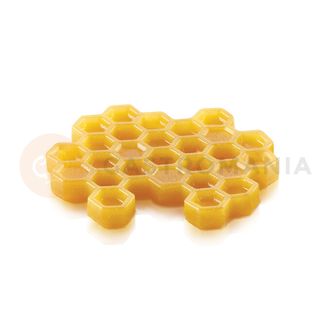Silikonowa forma do wykończenia deserów 3D - plaster miodu 6x 74x8 mm, 18 ml | SILIKOMART, Miel 18
