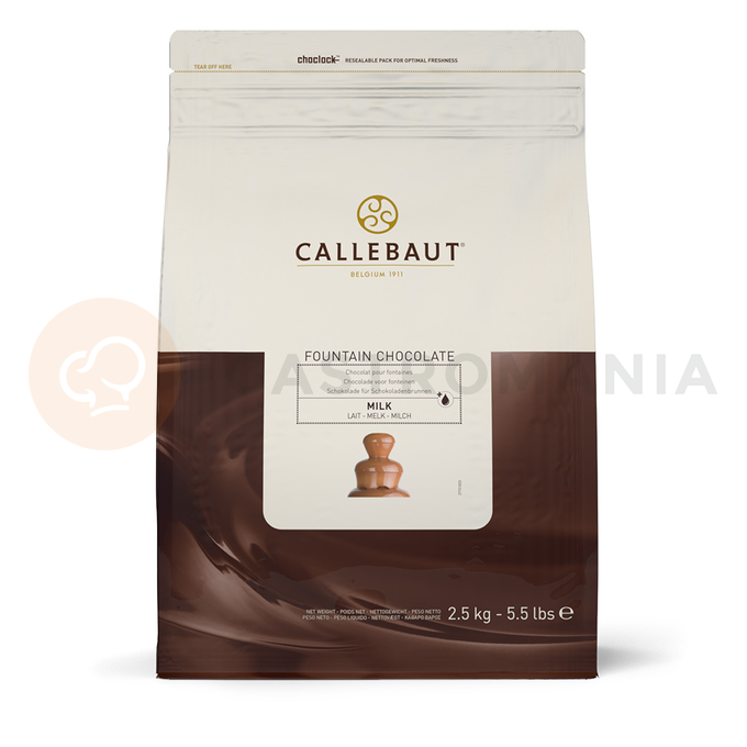 Mleczna czekolada do fontann 37,8%, torba 2,5 kg | CALLEBAUT, CHM-N823FOUNE4-U71