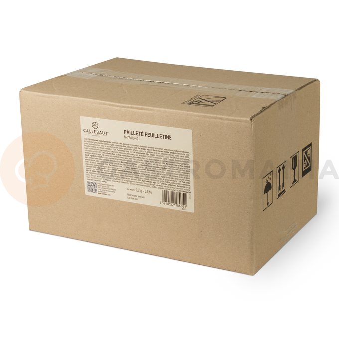 Prażynki do nadzień lub dekoracji Paillete Feuilletine, 2,5 kg karton | CACAO BARRY, M-7PAIL-E0-401