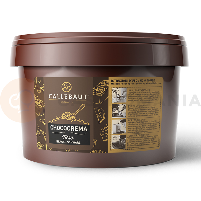 Krem czekoladowy do lodów Choco Crema Nero, 3 kg wiaderko | CALLEBAUT, FND-M0938-E0-U50