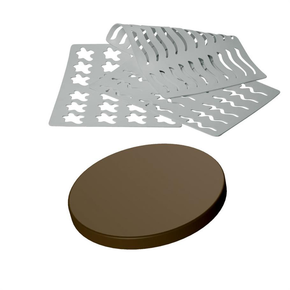 Silikonowa forma do dekoracji czekoladowych, średnica 26 mm - CHASIL16 | MARTELLATO, CHASIL16