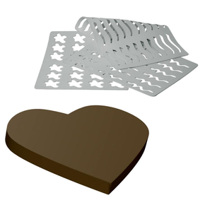 Silikonowa forma do dekoracji czekoladowych, 390x290 mm - CHASIL3 | MARTELLATO, CHASIL3