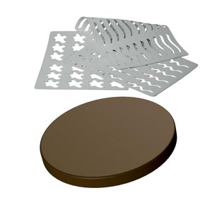 Silikonowa forma do dekoracji czekoladowych, średnica 36 mm - CHASIL17 | MARTELLATO, CHASIL17
