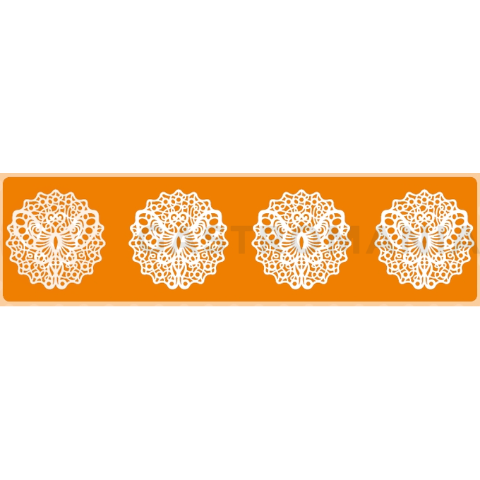 Silikonowa mata cukiernicza do koronek - motyle - 400x300 mm, 12 dekoracji - 40-WD004 | MARTELLATO, Butterflies