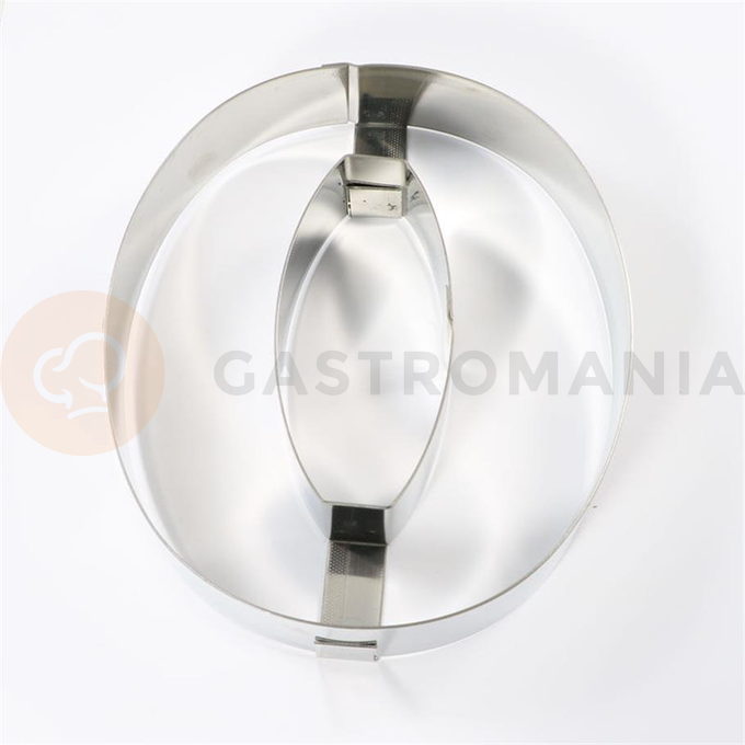 Rant w kształcie liczby, numer 0 - 300x40 mm - 40H4X10 | MARTELLATO, Numbers Cake