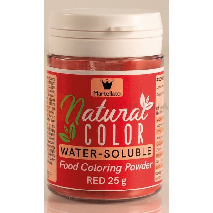 Naturalny barwnik w proszku - czerwony, 25 g - 40LCPN208 | MARTELLATO, Natural Color