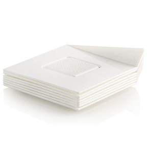 Tacka antypoślizgowa do ciast, deserów i monoporcji 8,5x8,5 cm, kwadratowa - biała, 100 szt. | SILIKOMART, Trays
