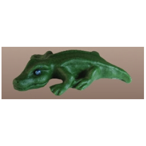 Aligator, figurka z cukru 6 cm, zielony | MAGMART, ZF01