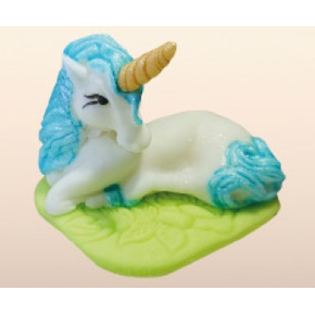 Jednorożec, unicorn, figurka z cukru 6,3 cm, niebieski | MAGMART, ZW-J