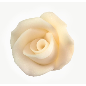 Kwiat róża duża z cukru 4 cm, ecru | MAGMART, R 01
