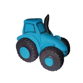 Traktor, figurka z cukru 6 cm, niebieski | MAGMART, TK01