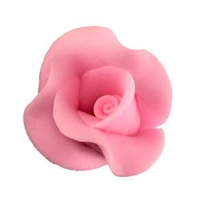 Kwiat róża duża z cukru 4 cm, różowy | MAGMART, R 01