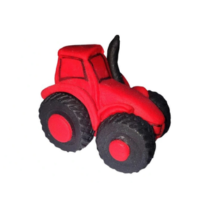 Traktor, figurka z cukru 6 cm, czerwony | MAGMART, TK01