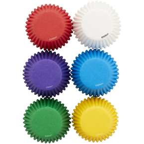 Papilotki do pieczenia mini babeczek lub pralin śr. 3,1 cm, 150 szt. mix tęczowych kolorów | WILTON, 05-0-0038