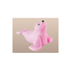 Foka, figurka z cukru 6 cm, różowy | MAGMART, ZF01