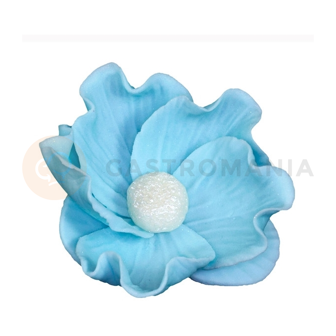 Kwiat dzika róża mała z cukru 8 cm, niebieski | MAGMART, K 014M