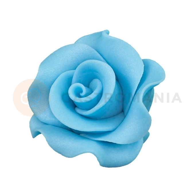 Kwiat róża &quot;L&quot; z cukru 6 cm, niebieski | MAGMART, R L