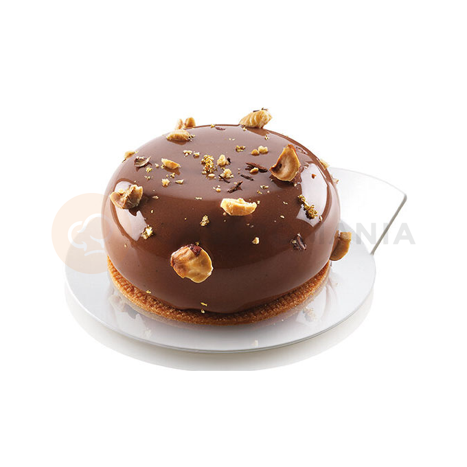 Tacka antypoślizgowa do ciast, deserów i monoporcji 8,6 cm, okrągła - biała, 100 szt. | SILIKOMART, Trays