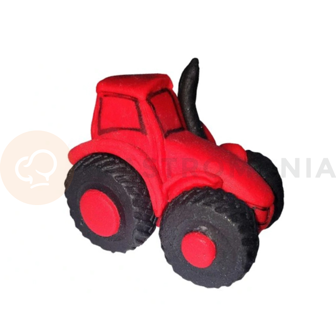 Traktor, figurka z cukru 6 cm, czerwony | MAGMART, TK01
