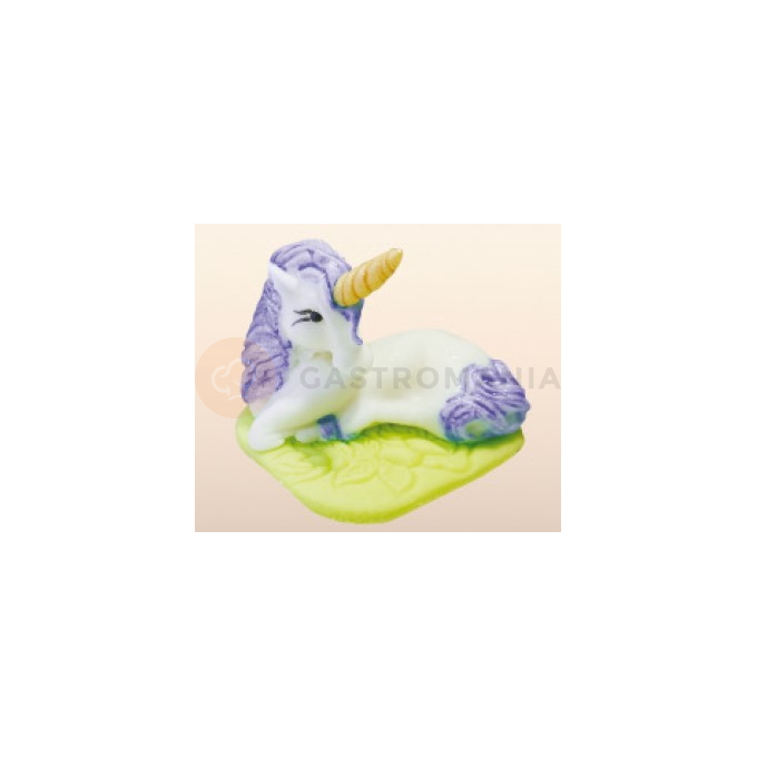 Jednorożec, unicorn, figurka z cukru 6,3 cm, fioletowy | MAGMART, ZW-J