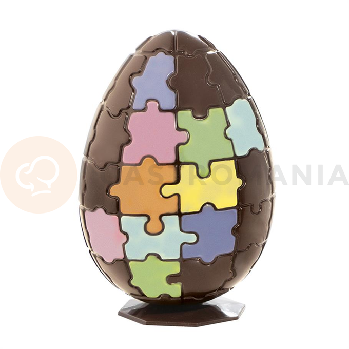 Forma termoforowana do jajek czekoladowych 3D, 105x150 mm - 20U500 | MARTELLATO, Puzzle
