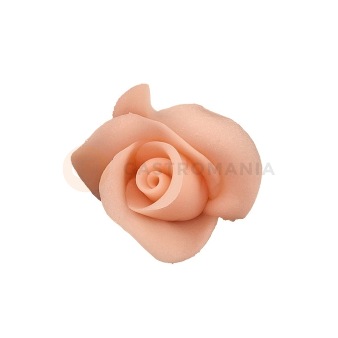 Kwiat róża średnia z cukru 3 cm, łososiowy | MAGMART, RS 02