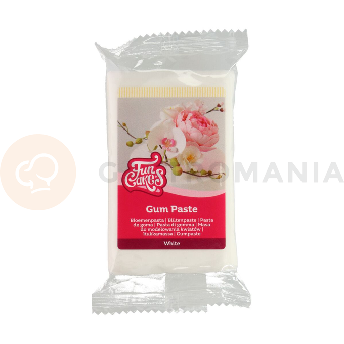 Masa do modelowania kwiatów Gum Paste 250 g, biała  | FUNCAKES, F20790