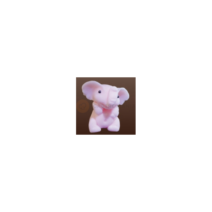 Słonik, figurka z cukru 4 cm, różowy | MAGMART, ZS01