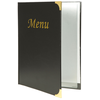 Karta menu, czarna 310x235 mm | CONTACTO, 5829/041