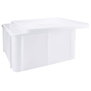 Pojemnik transportowy z polietylenu bez pokrywy, 40 l,  600x400x210 mm | CONTACTO, 2555/621