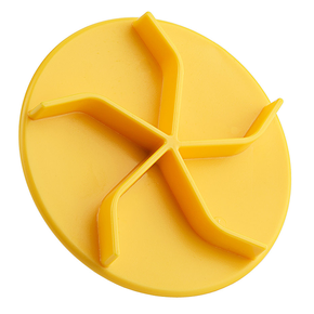 Pieczęć, znacznik chleba z żółtego plastiku o średnicy 80 mm | CONTACTO, 4084/084