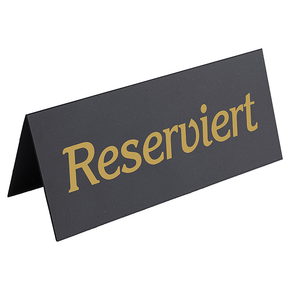 Tabliczka &quot;Reserviert&quot; na stolik o wymiarach 120x50 mm | CONTACTO, 6769/120