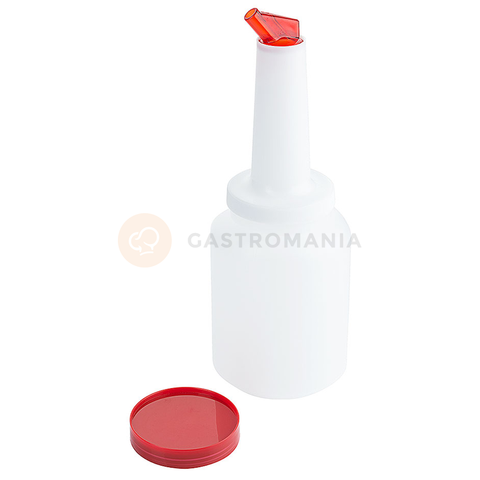 Dyspenser barmański z polipropylenu, 2 l, biało - czerwony | CONTACTO, 5843/205