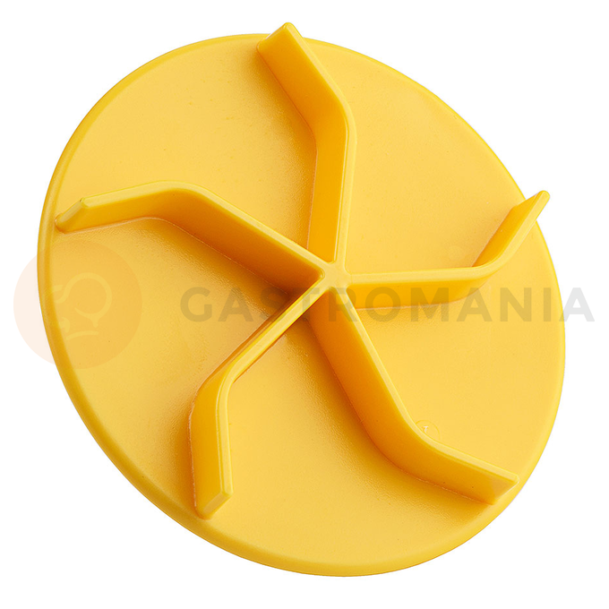 Pieczęć, znacznik chleba z żółtego plastiku o średnicy 80 mm | CONTACTO, 4084/084