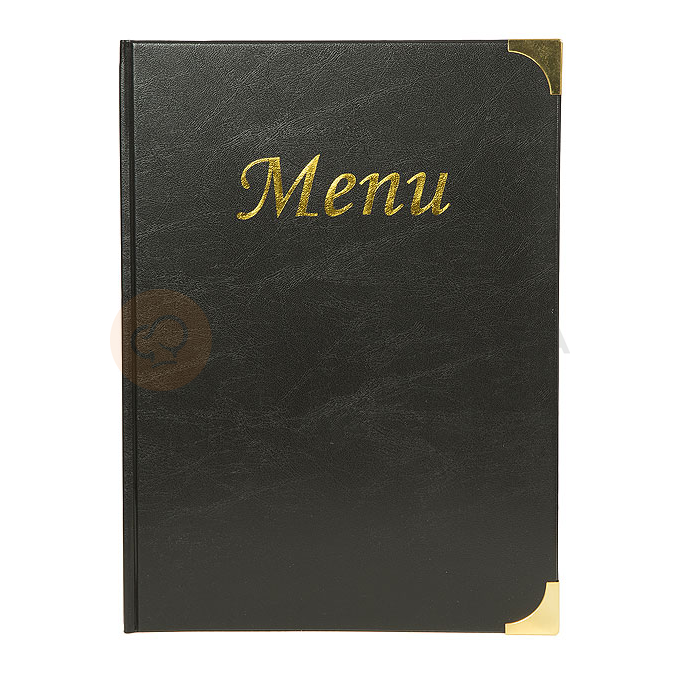 Karta menu, czarna 235x165 mm | CONTACTO, 5829/051