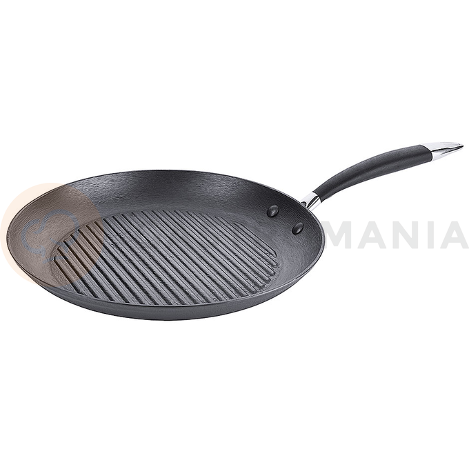 Patelnia do smażenia żeliwna, do indukcji, średnica 300 mm | CONTACTO, 5758/300
