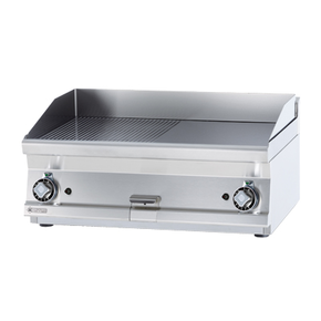 Płyta grillowa gazowa 6+6 kW, płyta gładka i ryflowana 795x450 mm, 800x600x280 mm | RM GASTRO, FTLRT - 68 G