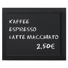Tablica menu w drewnianej ramie w kolorze czarnym 400x300 mm | CONTACTO, 7680/040