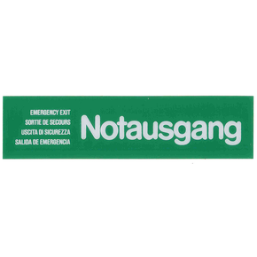 Tabliczka „Notausgang”, zielona | CONTACTO, 7673/006