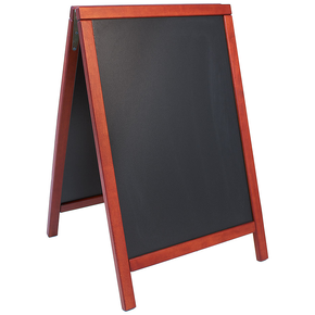 Tablica w drewnianej ramie w kolorze mahoniowym, 550x850 mm | CONTACTO, 7695/082