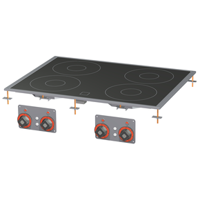 Kuchnia stołowa elektryczna ceramiczna 4x2,5 kW, 800x600x50 mm | RM GASTRO, PCCD - 78 ET