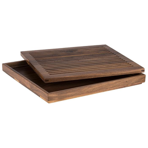 Deska drewniana do krojenia 35,4 x 32,5 cm | APS, 911